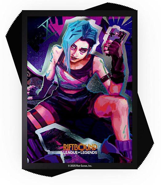 100 Lommer  Riftbound: League Of Legends Tcg: Set 01: Origins Jinx Deck Protector Art Sleeves