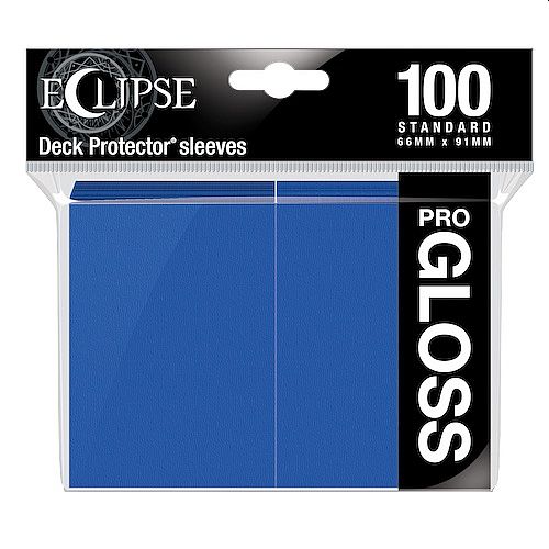 100 Lommer  Ultra Pro Eclipse Gloss: Pacific Blue  Bl 195 165   Top Kvalitet  Professional Sleeves  15602