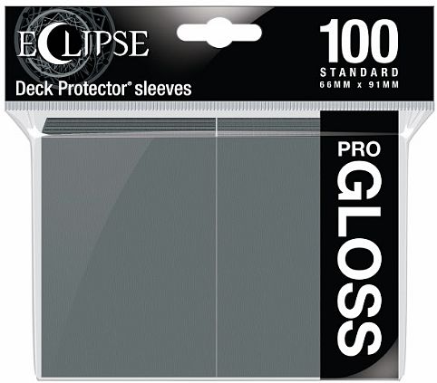 100 Lommer  Ultra Pro Eclipse Gloss: Smoke Grey  Gr 195 165   Top Kvalitet  Professional Sleeves  15611