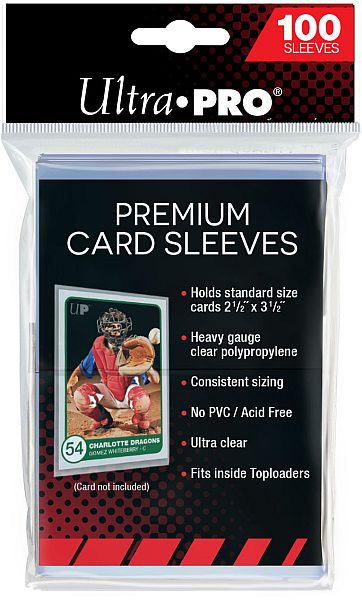 100 Lommer Ultra Pro Premium Soft Sleeves  Bl 195 184 De Lommer  God Til Opbevaring   Mapper   Clear Transparent Gennemsigtig  Sleeves  81385