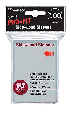 100 Lommer Ultra Pro Pro-fit Small  Perfect Fit 60x87mm  Side Load  Gennemsigtige  Dobbelt Beskyttelse  Sleeves  84650