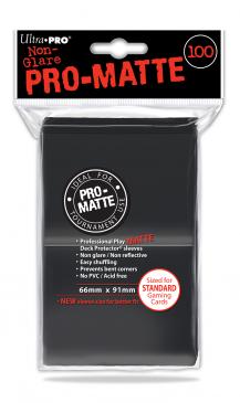 100 Lommer  Ultra Pro Pro-matte: Black  Sorte     195 184   Kvalitet  Non-glare Professional Sleeves  84515