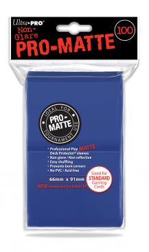 100 Lommer  Ultra Pro Pro-matte: Blue  Bl 195 165     195 184   Kvalitet  Non-glare Professional Sleeves  84514