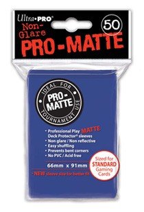50 Lommer  Ultra Pro Pro-matte: Blue  Bl 195 165     195 184   Kvalitet  Non-glare Professional Sleeves  82653