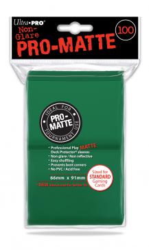 100 Lommer  Ultra Pro Pro-matte: Green  Gr 195 184 Nne     195 184   Kvalitet  Non-glare Professional Sleeves  84517