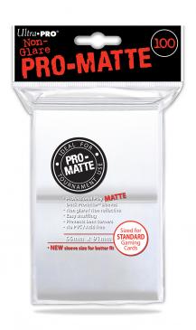 100 Lommer  Ultra Pro Pro-matte: White  Hvid     195 184   Kvalitet  Non-glare Professional Sleeves  84513