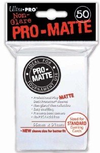 50 Lommer  Ultra Pro Pro-matte: White  Hvide  Non-glare Professional Sleeves  82651