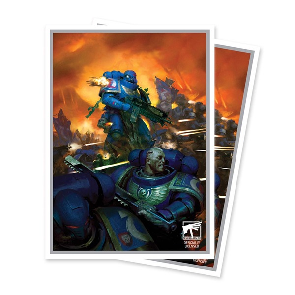 105 Lommer  Warhammer 40 000  40k : Space Marines  Adeptus Astartes  Apex Matte Deck Protector Sleeves Ultra Pro  16439