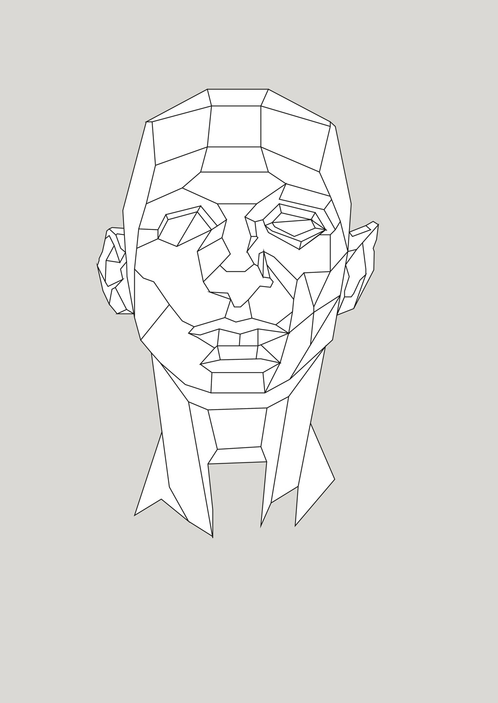 Low Poly Head Af Mads Hindhede