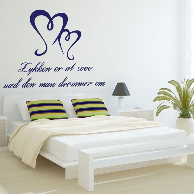 Lykken Er At Sove Wallsticker