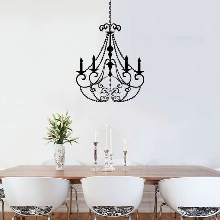 Lysekrone Wallsticker