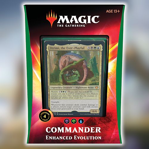 Magic Commander 2020  Edh   Ikoria: Lair Of Behemoths  Multiplayer Deck: V5 Enhanced Evolution  Otrimi  The Ever-playful  100 Kort