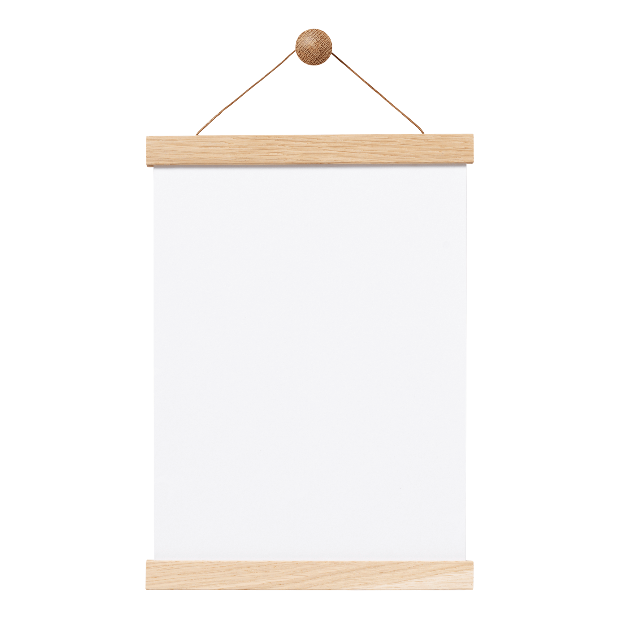 Magnet Rammeskinne   Egetræ  22 Cm