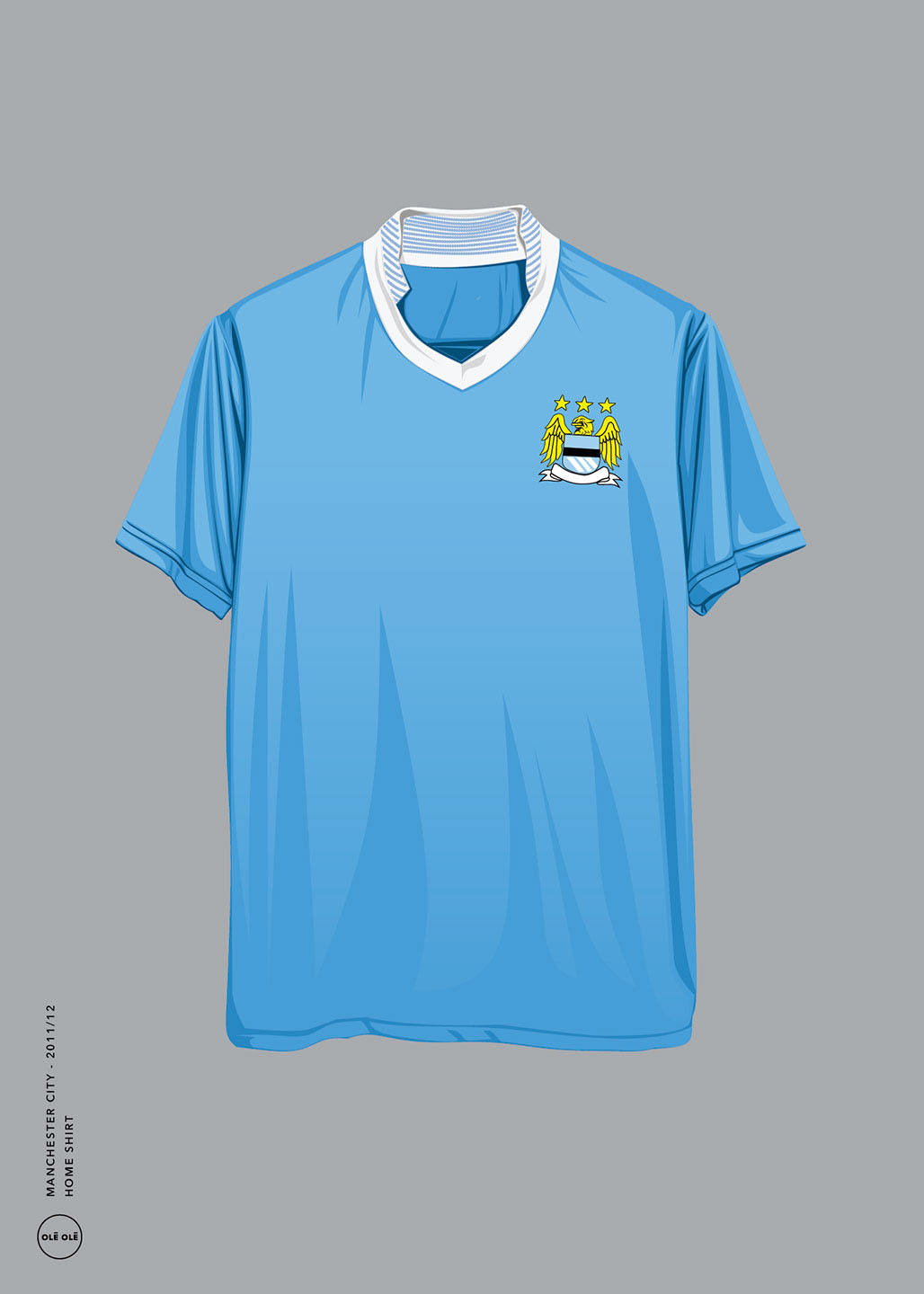 Man City Home Shirt 2011 12 Af Olé Olé