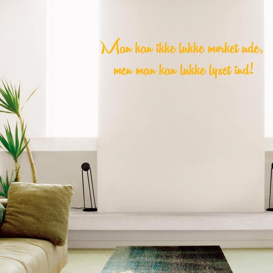 Man Kan Ikke Lukke Wallsticker