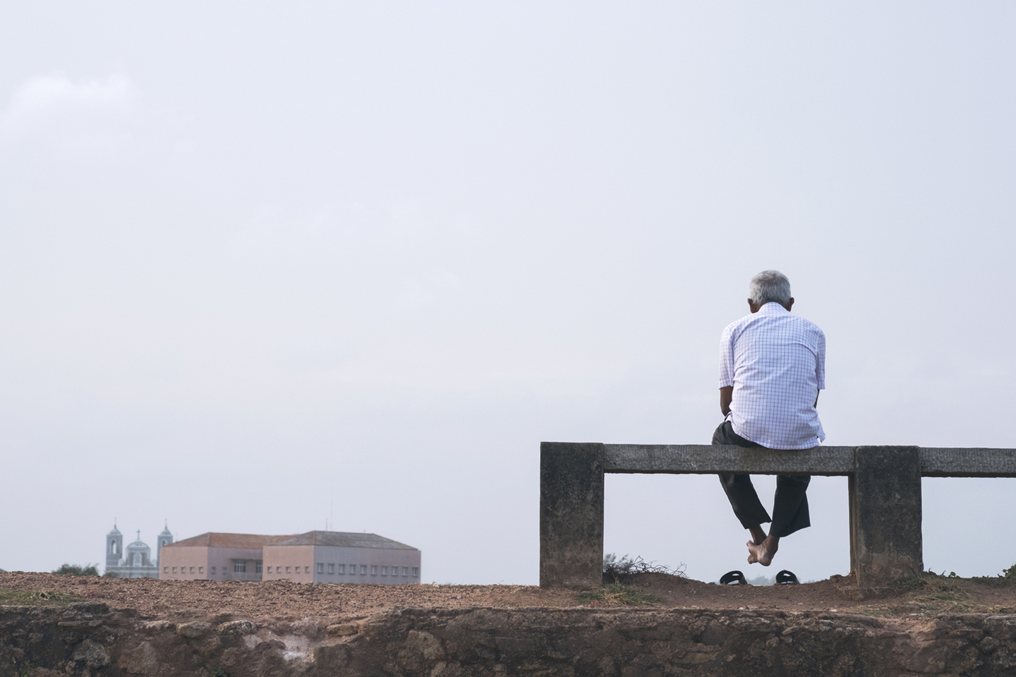 Man On Bench Af Frames