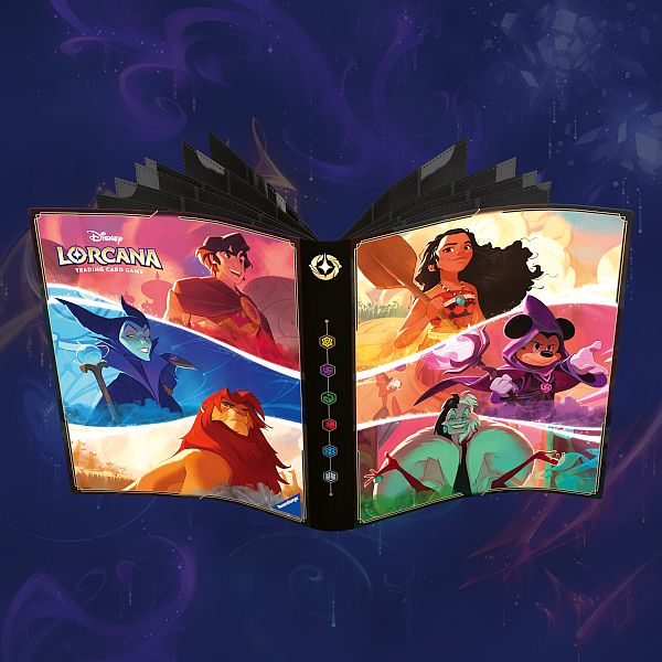 Mappe Disney Lorcana Tcg: Set 05-08  Shimmering Skies : Characters  -pocket Lorebook Card Portfolio Album  Holder 252 Kort