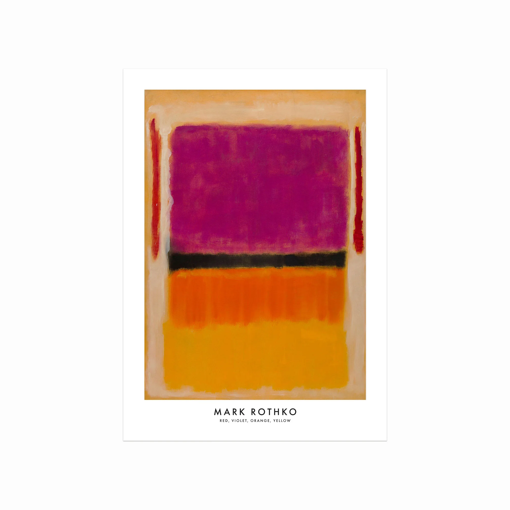 Mark Rothko Plakat  Red  Violet  Orange  Yellow