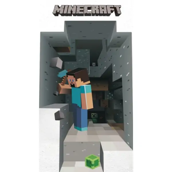 Minecraft Wallsticker Minecrafter Bygger Ud Hul Væggen 50x70cm