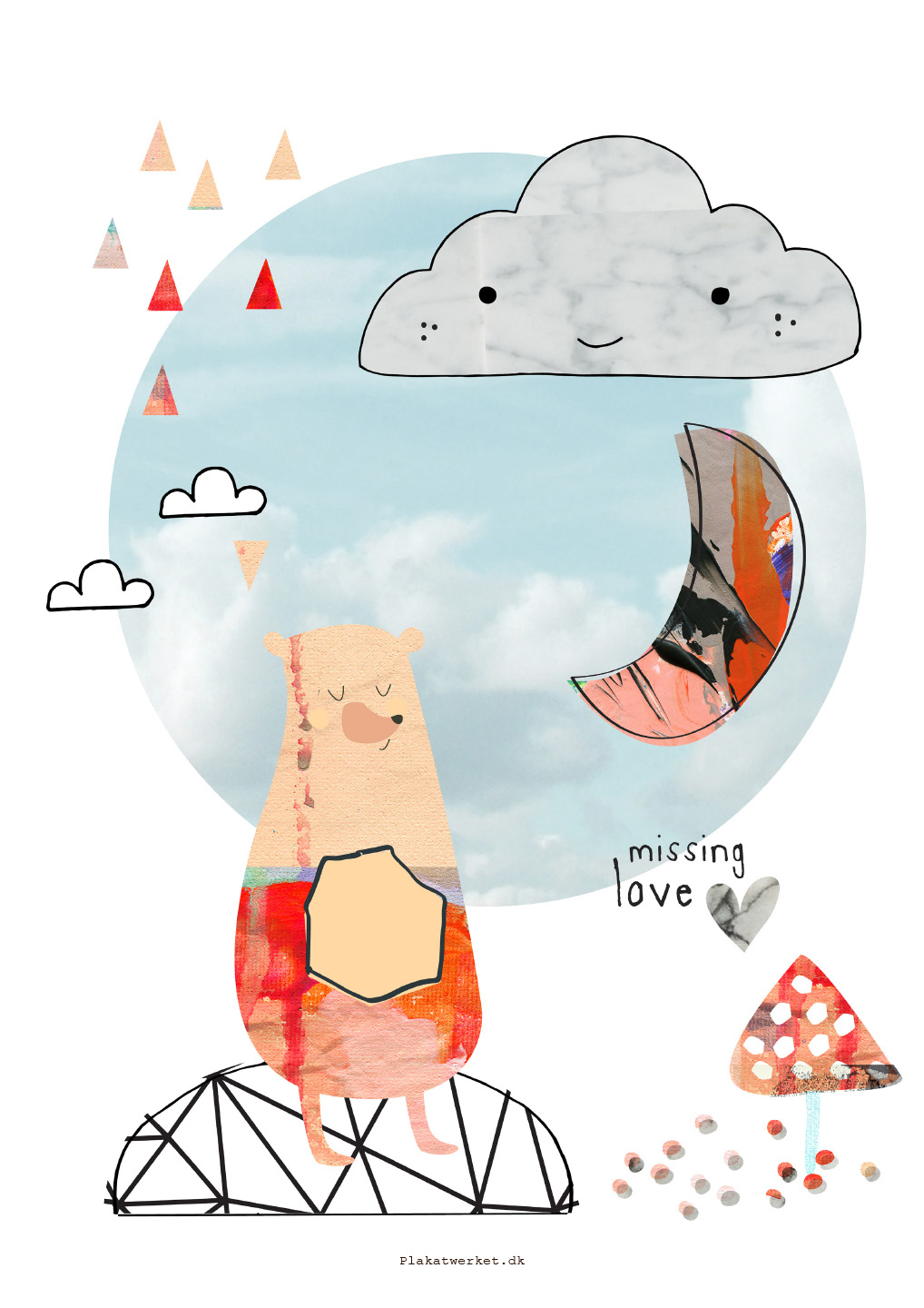 Missing Love Girl Af Plakatwerket