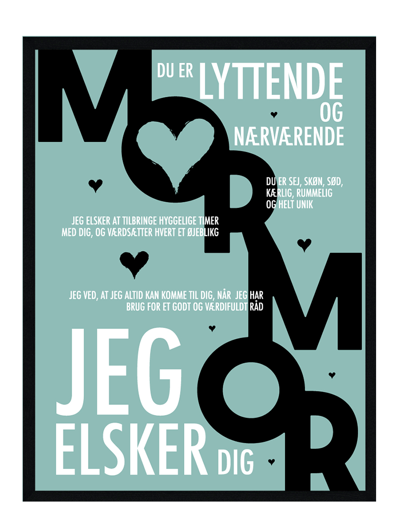 Mormor Plakat Personlig Plakat