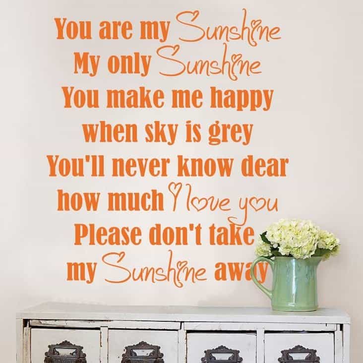 My Sunshine Wallsticker