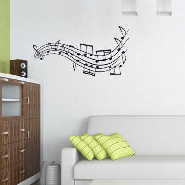 Mymusic Wallsticker Af Heidi Holm Pedersen  30x58 Cm