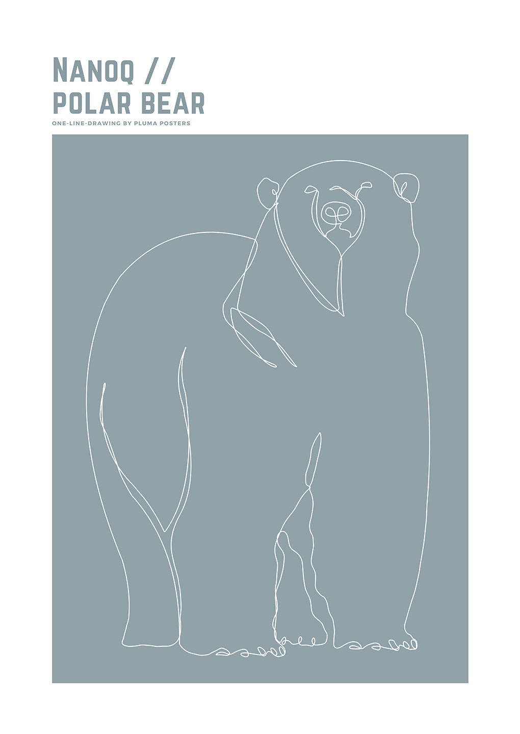 Nanoq Polar Bear No    Af Pluma Posters