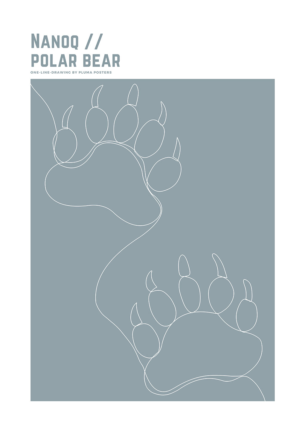 Nanoq Polar Bear No    Af Pluma Posters