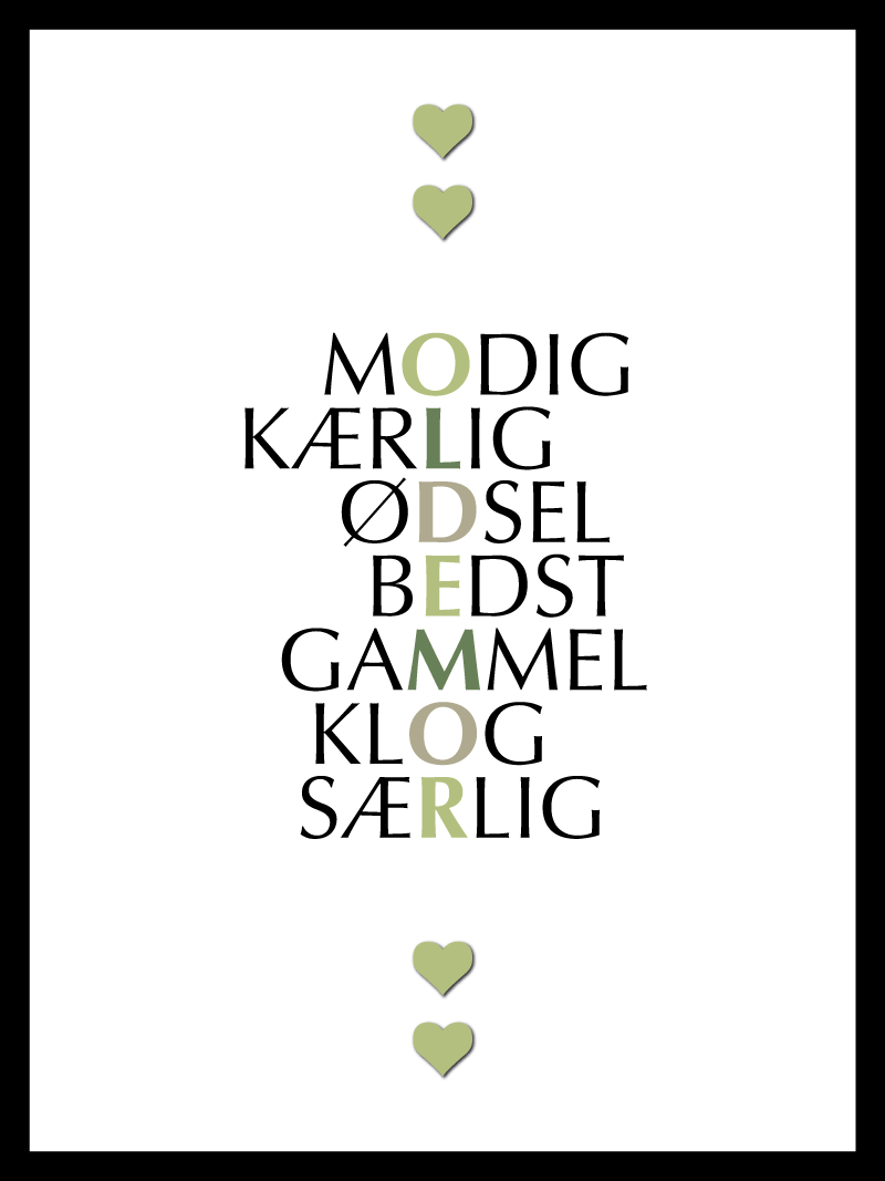 Oldemor Citat Plakat