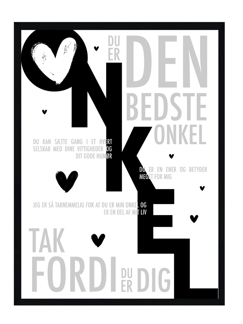 Onkel Plakat Personlig Plakat