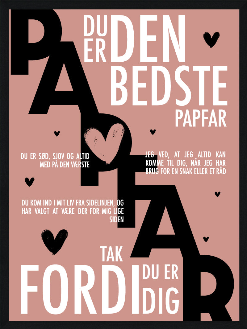 Papfar Plakat Personlig Plakat