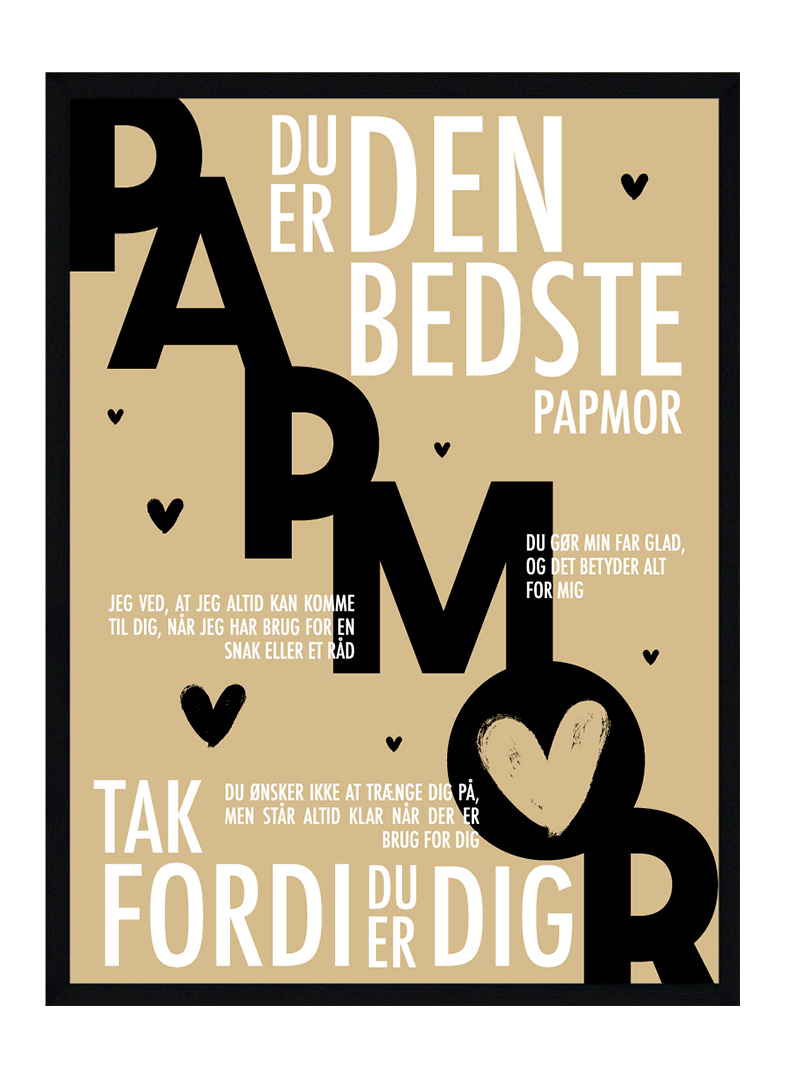 Papmor Plakat Personlig Plakat