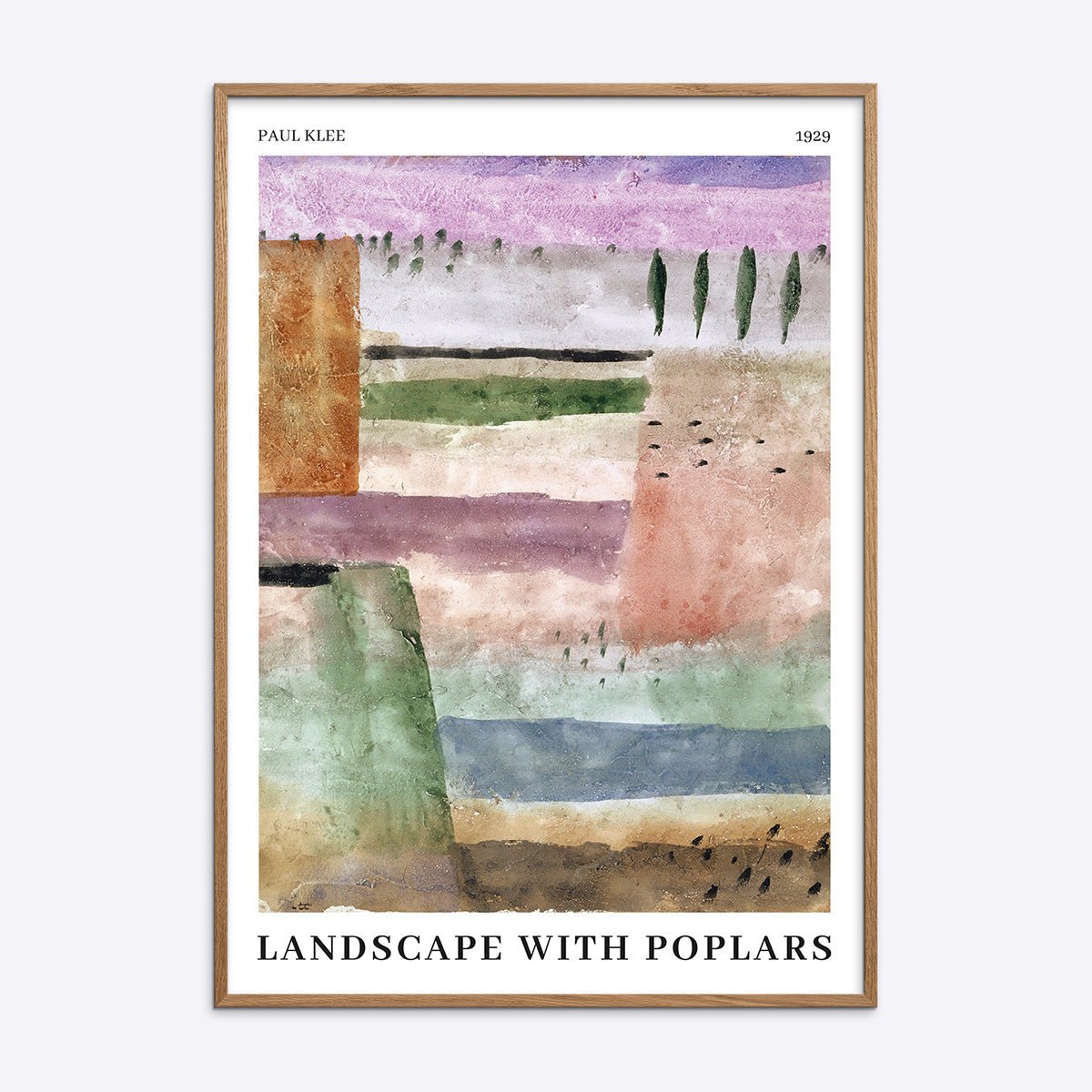 Paul Klee Landscape With Poplars