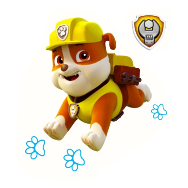 Paw Patrol Wallsticker Rubble 90x60cm