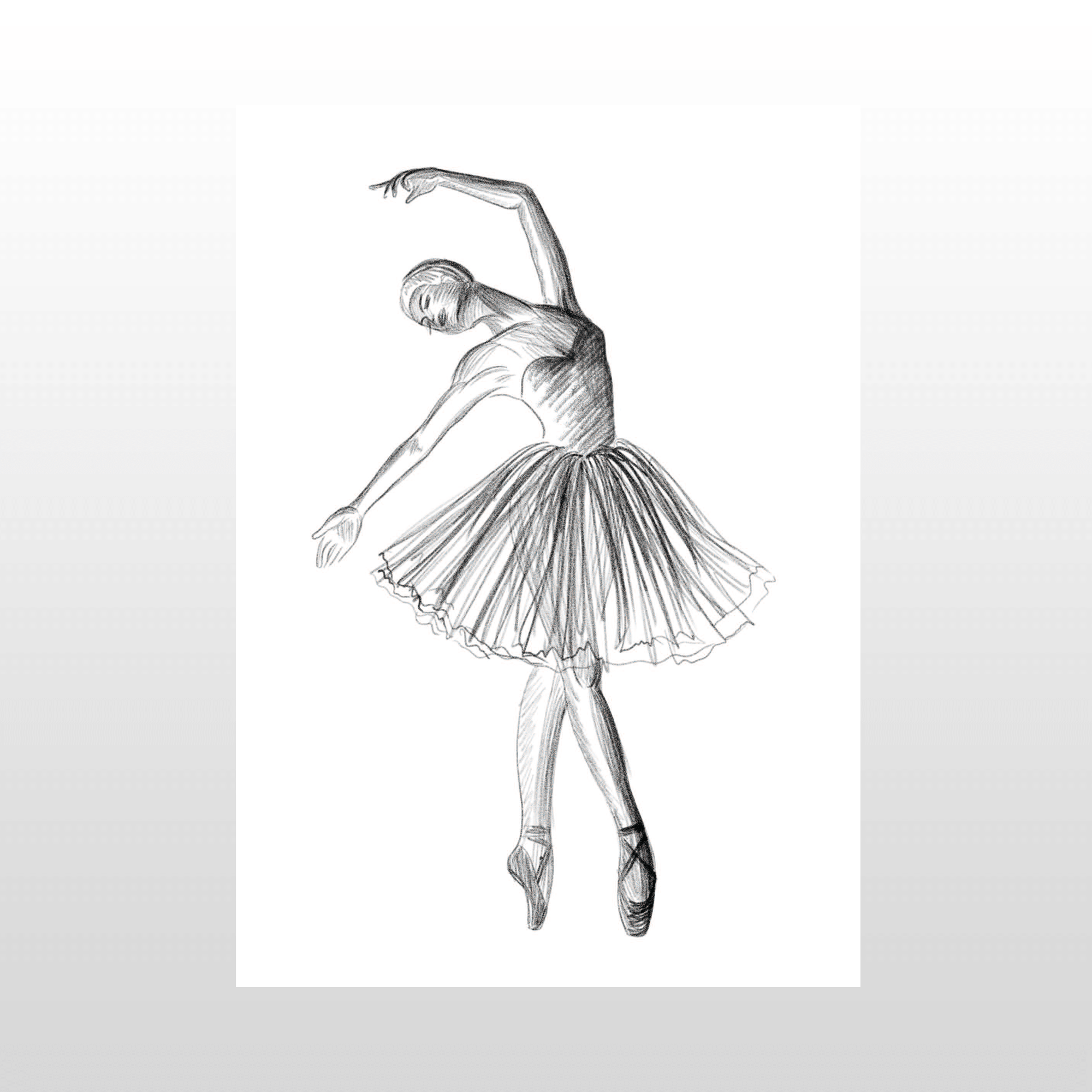 Plakat  Quot Ballet Tegning Quot  A4