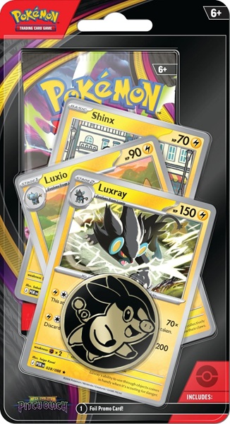 Pokemon Blister Pack  -pack Premium Checklane Blister:   Mega Evolution: Pitch Black Booster Pakke   Luxray Line Promos     195 184 Nt