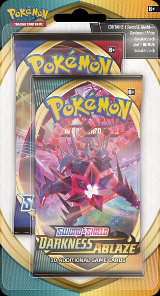 Pokemon Blister Pack  -pack Sword   Shield:     Darkness Ablaze       Sword   Shield Booster Pack