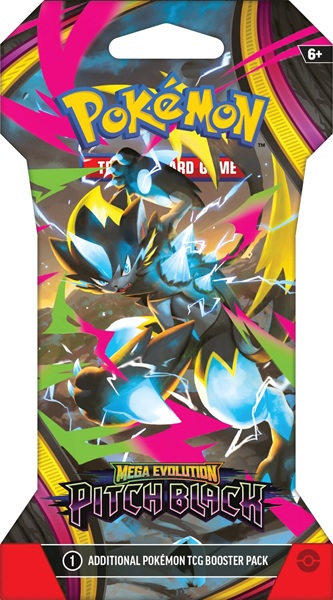 Pokemon Booster Pakke Me05 Mega Evolution: Pitch Black Sleeved Booster Pack  Quot Cardboard   Pap Blister Quot