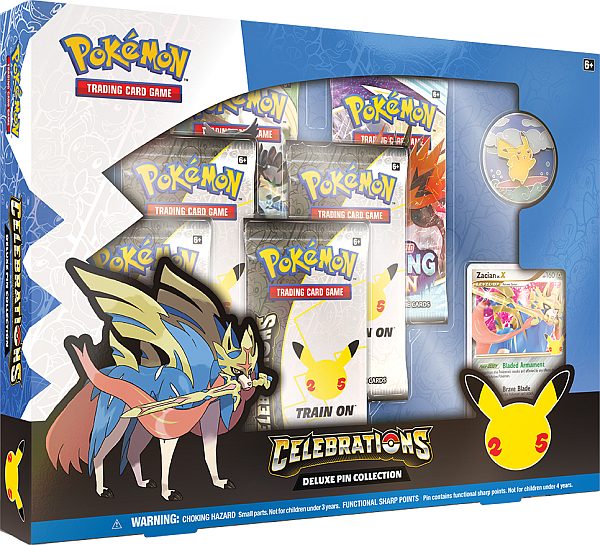 Pokemon Celebrations 25th Zacian Lv Deluxe Pin Collection