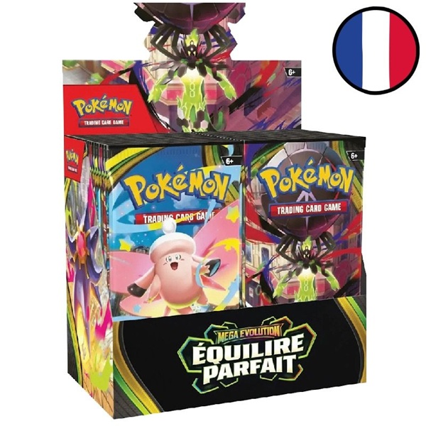 Pokemon Display  Booster Box  Fransk French Me03 Mega Evolution: Perfect Order 36 Boosters