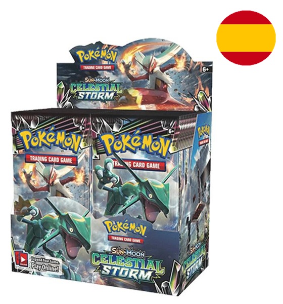 Pokemon Display Booster Box Spansk Spanish Sm07 Sun Moon: Celestial Storm 36 Boosters