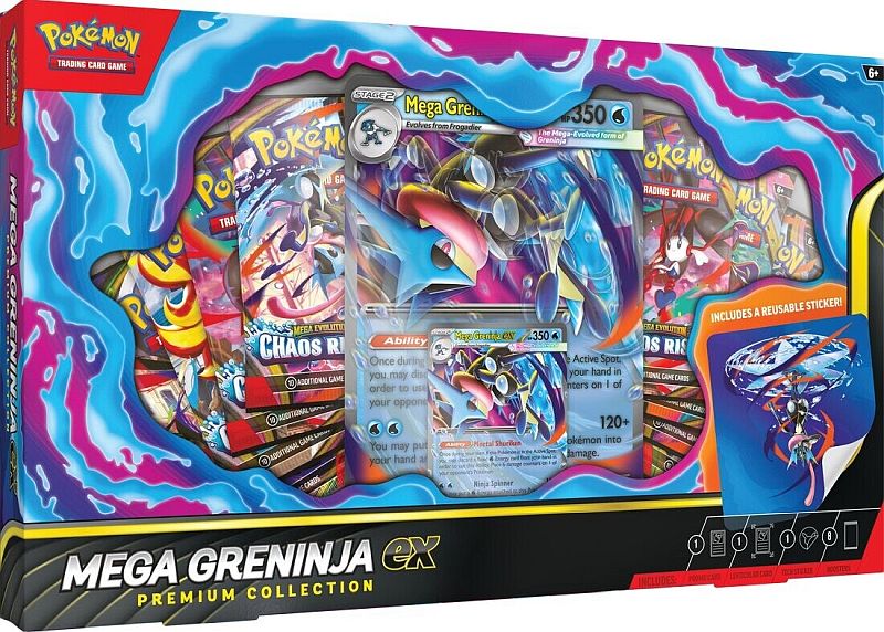 Pokemon Ex Box: Mega Greninja Ex Premium Collection Boosters