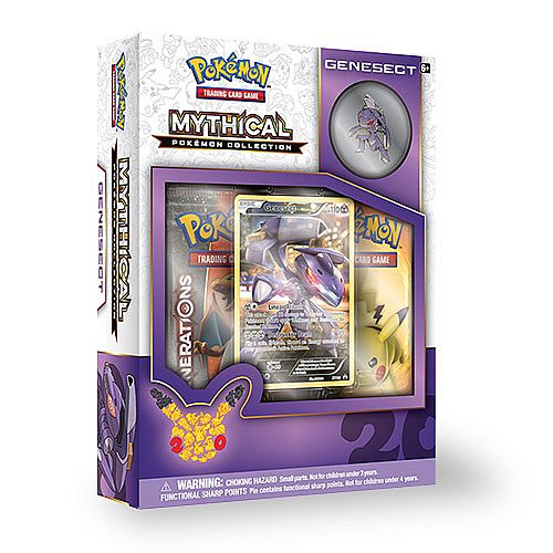 Pokemon Generations  20th Anniversary  Mythical Collection: Genesect   Boosters  Promo   Pin