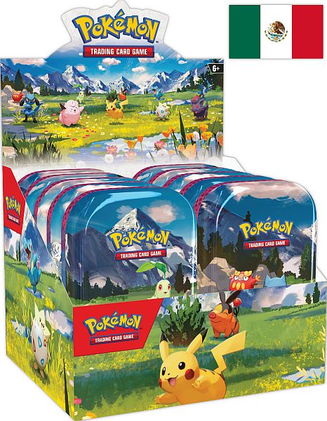 Pokemon Latam Spanish Ascended Heroes Mini Tins Display