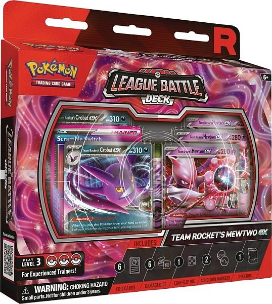 Pokemon League Battle Deck: Team Rocket   Mewtwo Ex  2025