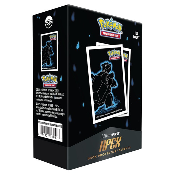Pokemon Neon Kanto: Blastoise Apex Deck Protector 105 Lommer Ultra Pro Sleeves  16657