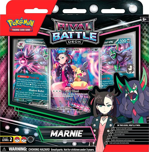 Pokemon Rival Battle Deck: Marnie  Morpeko Grimmsnarl Ex