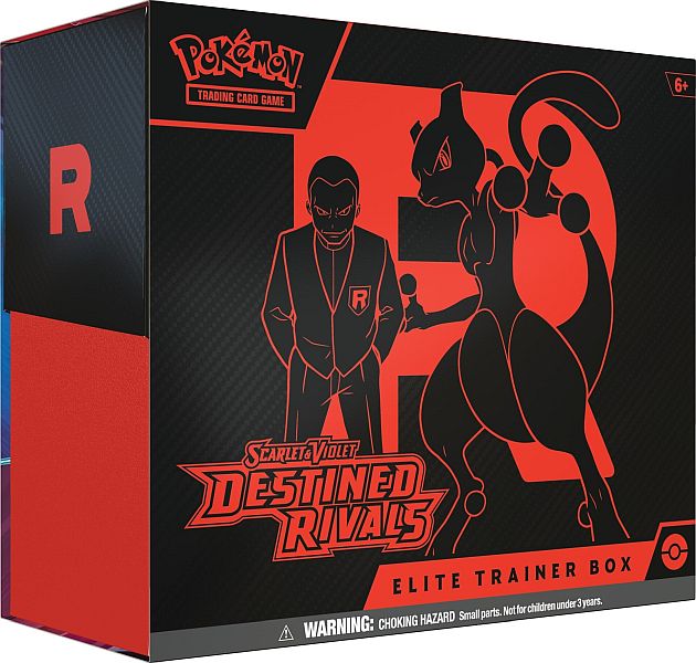 Pokemon Scarlet   Violet: Destined Rivals Elite Trainer Box  Team Rocket   Wobbuffet  Boks Med   Boosters  Promokort   Tilbeh 195 184