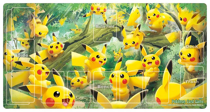 Pokemon Spillem 195 165 Tte  Playmat  Pikachu Forest Outbreak